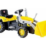 DOLU Velký šlapací traktor s rypadlem žlutý – Zboží Dáma