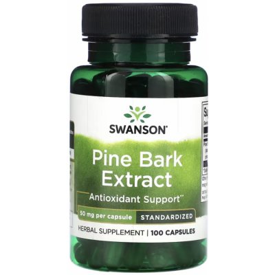 Swanson Swanson extrakt z borové kůry, 50 mg, 100 kapslí – Hledejceny.cz