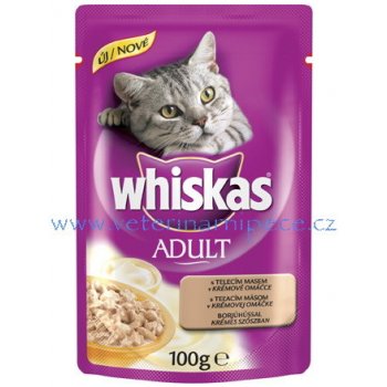 Whiskas Adult hovězí v krémové omáčce 85 g