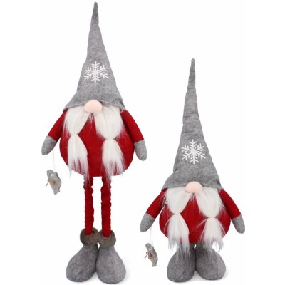 Gnome vánoční trpaslík s nastavitelnými nohami XXL 64 90 cm – Hledejceny.cz