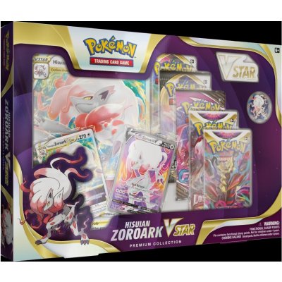 Pokémon Company Pokémon TCG: Hisuian Zoroark VStar Premium Collection – Zboží Mobilmania