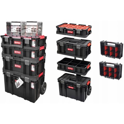 Box na nářadí QBRICK SYSTEM PRO Organizer 100 - 45,0 x 29,6 x 7,9 cm - Tool  Organiser