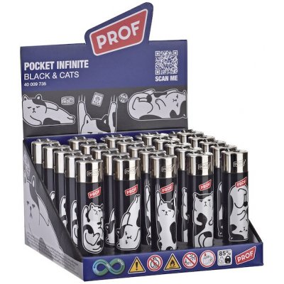 PROF Flint Round Black&Cat – Hledejceny.cz
