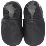 Carozoo Kožené capáčky s koženou podrážkou Černá – Zbozi.Blesk.cz