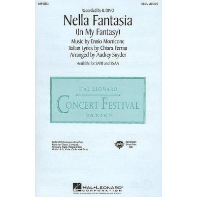 Ennio Morricone/Chiara Ferrau Nella Fantasia In My Fantasy SSAA noty na sborový zpěv SADA 5 ks