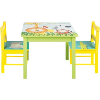 KidLand Dětský stůl se 2 židličkami Safari – Zboží Dáma