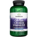 Swanson Citrát Vápníku + Vitamín D3 250 tablet – Hledejceny.cz