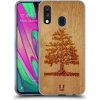 Pouzdro a kryt na mobilní telefon Samsung Pouzdro Head Case Samsung Galaxy A40 WOODART TREE