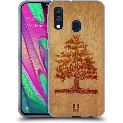 Pouzdro Head Case Samsung Galaxy A40 WOODART TREE