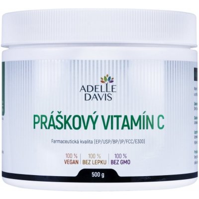 Adelle Davis Práškový vitamín C 500 g – Hledejceny.cz