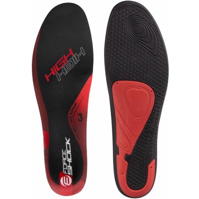 FORCE SHOCK HIGH vložky treter černo-červené – Zboží Dáma