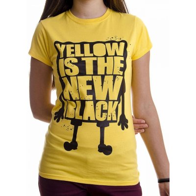 SpongeBob Squarepants tričko, Yellow Is The New Black Girly