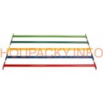 Hrazda kovová pevná 125cm červená – Zboží Dáma