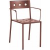 Zahradní židle a křeslo HAY Židle Balcony Armchair, iron red