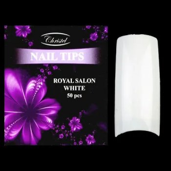 Christel Royal Salon white nehtové tipy 5 50 ks
