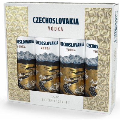 Czechoslovakia Vodka mini 40% 4 x 0,04 l (set) – Zboží Dáma