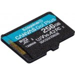 Kingston Canvas Go Plus A2 Micro SDXC 256GB SDCG4/256GBSP – Sleviste.cz