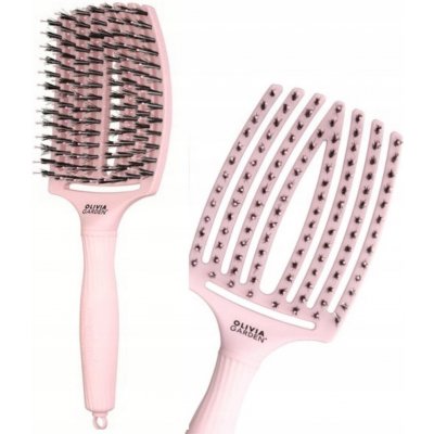 Olivia Garden kartáč Fingerbrush Combo Large pastelově růžový FB1PC-PL – Zboží Dáma