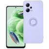 Pouzdro a kryt na mobilní telefon Xiaomi Pouzdro Smarty Ring silikonové Xiaomi Redmi Note 12 5G fialové