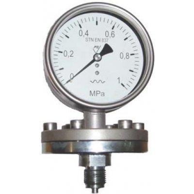 PREMATLAK. manometr 03379/MM100K/717/1,6 0/400kPa, M20x1,5mm, příruba nerez 1.4301, membrána PTFE – Hledejceny.cz