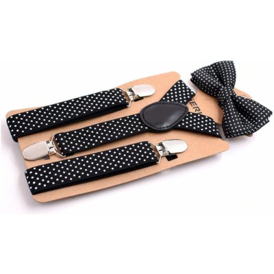 Amparo Miranda dětský set motýlek a kšandy MF02 černý – Zboží Mobilmania