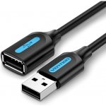 Vention CBIBD USB 2.0 Male to USB Female Extension, 0.5m, černý – Sleviste.cz