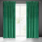 EUROFIRANY ZATEMŇOVACÍ ZÁVĚS NA PÁSCE SAMANTA 140X300 CM ZELENÁ – Sleviste.cz