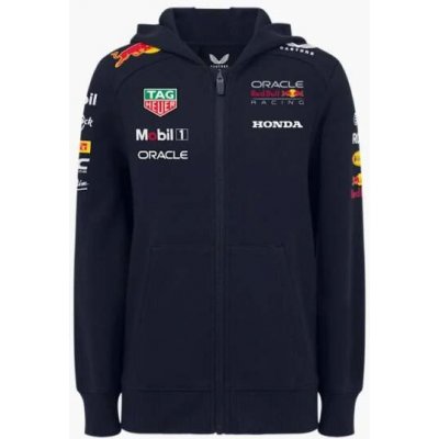 Produkty Castore dětská týmová mikina na zip Oracle Red Bull Racing s logy sponzorů – Zboží Dáma