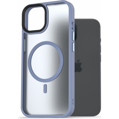 Pouzdro AlzaGuard Matte Case Compatible with MagSafe iPhone 15 Pro světle modré – Zboží Mobilmania