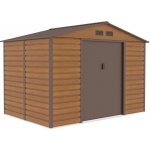 Crossheim C25028 Zahradní domek XL 277 x 195 x 200 cm, ořech – Zboží Mobilmania