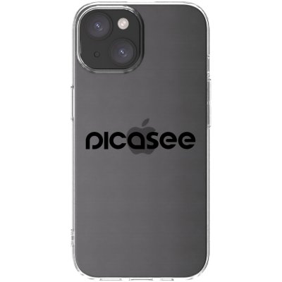 Picasee silikonový průhledný obal pro Apple iPhone 15 - Picasee - new logo - black – Zboží Mobilmania