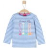 Dětské tričko s.Oliver Girls tričko Mummy´s little STAR s dlouhým rukávem light modré stripes