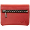 Peněženka Kožená peněženka FIXED Tripple Wallet for AirTag z pravé hovězí kůže červená