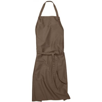 Workwear Verona 90 Dlouhá zástěra s laclem 00131-01 Taupe – Hledejceny.cz