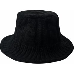 Pletený zimní klobouk černý