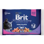 Brit cat Premium Fish Plate 4 x 100 g – Sleviste.cz