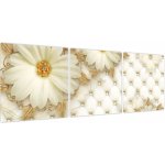 Obraz - Zlatá koláž, třídílný 120x40 cm – Hledejceny.cz