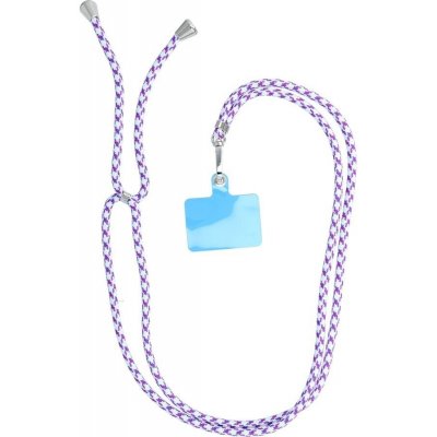 Apolis Přívěsek na telefon SWING / nastavitelná délka max. 82,5 cm / na ruku nebo krk - bílý a fialový 542190 – Zboží Živě