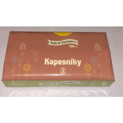 Soft Exclusive papírové kapesníky 2-vrstvé 180 ks – Zboží Dáma