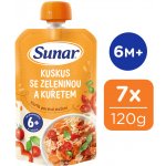 Sunar Příkrm kuskus se zeleninou a kuřetem 120 g – Zboží Dáma