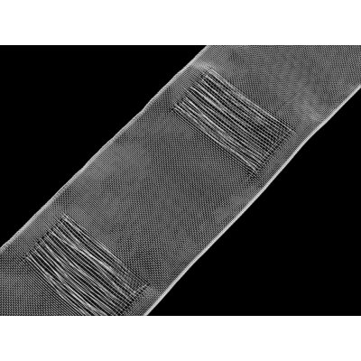 Záclonovka šíře 10 cm s poutky k navlečení na tyč Balení: 50 m, Varianta: transparent – Zboží Dáma