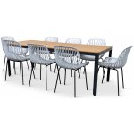 Nábytek Texim Zahradní jídelní set MILANO + 8x židle GABY šedá – Zboží Dáma Nábytek Texim Zahradní jídelní set MILANO + 8x židle GABY šedá – Zboží Dáma