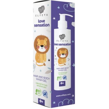 Elfeya LOVE SENSATION Uklidňující šampon 2v1 pro děti s Aloe Vera 200 ml