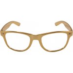 Folat Plastové brýle zlaté – Zboží Mobilmania