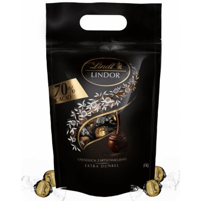 Lindt Lindor Extra Dark 70% 1kg – Zboží Mobilmania