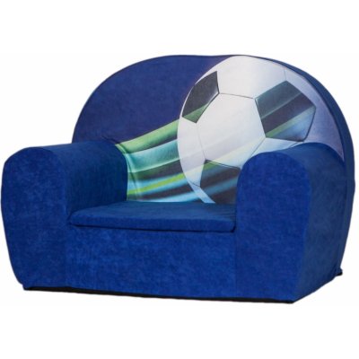 Fimex Dětské křesílko Fotbalový míč Tmavě modrá – Zboží Dáma