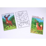 Baloušek Tisk Omalovánka A5 Chytré omalovánky Lesní zvířata – Zboží Mobilmania