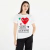 Dámská Trička Comme des Garçons PLAY Heart Logo Tee White