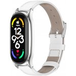 Xiaomi Kožený style řemínek pro Mi Smart Band 8/9/10 Bílá MBSCZ-8KZN01 – Zboží Živě