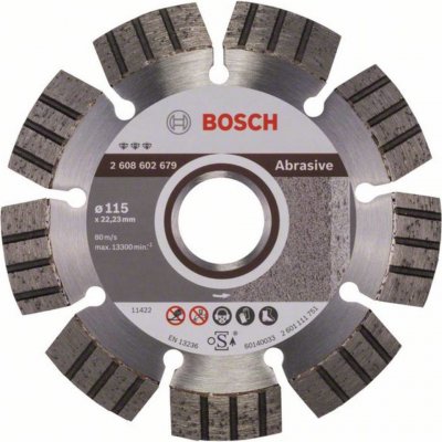 Bosch Accessories 2608602679 Bosch Power Tools diamantový řezný kotouč Průměr 115 mm 1 ks – Zboží Mobilmania
